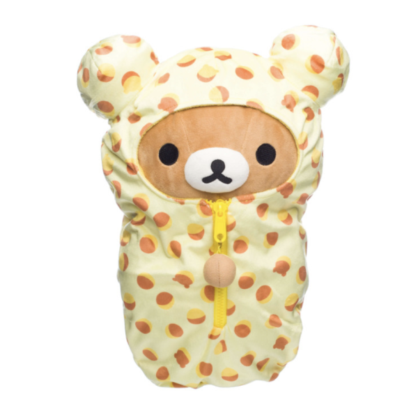 San-X Rilakkuma Original Castella Cake Pattern Sleeping Bag Plush 轻松熊原创卡斯泰拉蛋糕图案睡袋毛绒玩具 Online Hot Sale