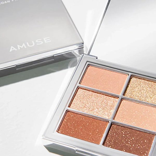 AMUSE Eye Vegan Sheer Palette 阿慕斯6色眼影限定银盒 1.6g*6 Online