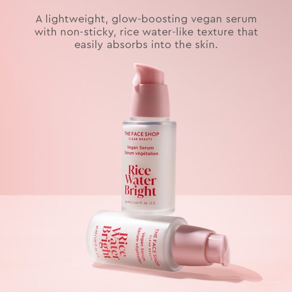 The Face Shop Rice Water Bright Vegan Serum (30ml) Hot on Sale