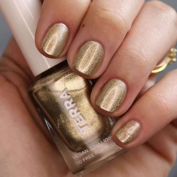 Terra Nail Polish No. 28 Super Gold Foil Shimmer For Sale