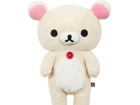 San-X Rilakkuma Korilakkuma Original Plush - Large 轻松熊系列小白熊原创毛绒玩具-大号 on Sale