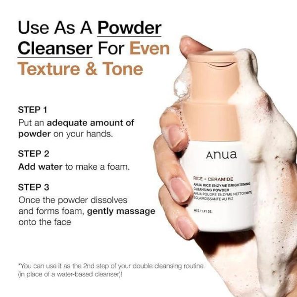 ANUA Rice Enzyme Brightening Cleansing Powder 安宇安大米酵素亮白洁面粉 40g Sale