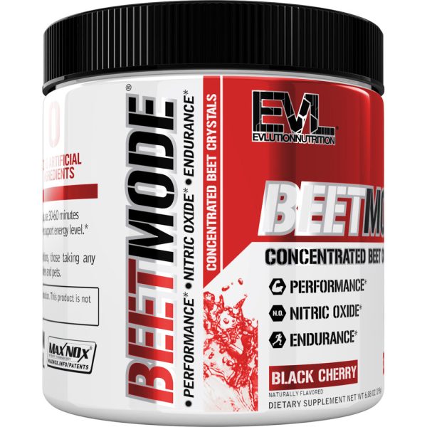 EVL BeetMode Black Cherry 30srv | Concentrated Beet Powder Crystals, Nitric Oxide & Natural Circulation Booster | Antioxidants, Vegan, Non-GMO Endurance Superfood on Sale