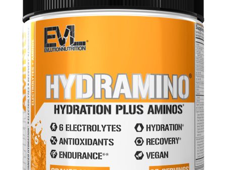 EVL Hydramino 30srv Choose Flavor - 6 Key Electrolytes Drink Mix for Hydration, Endurance & Recovery Online