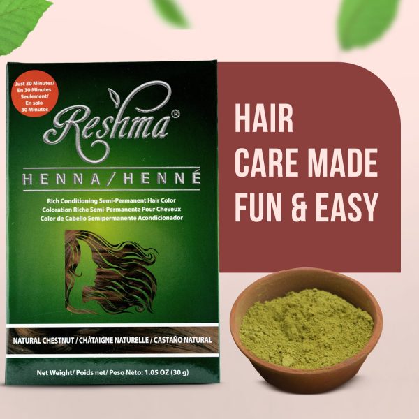 30 Minute Henna - Natural Chestnut Semi-Permanent Hair Color Online Sale