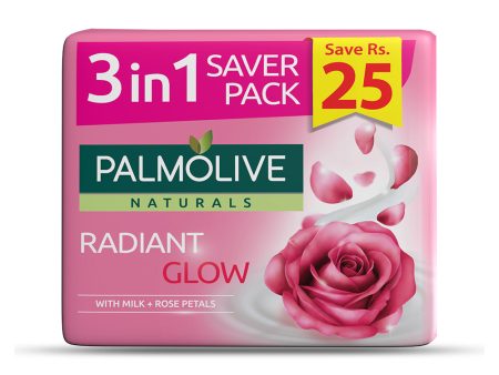 Palmolive Naturals Radiant Glow Soap (Saver Pack 3 in 1) 130g Supply