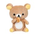 San-X Rilakkuma Eating Biscuit 吃饼干的轻松熊 Discount