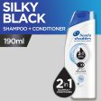 Head & Shoulder Silky Black 2 in 1 190ml Sale