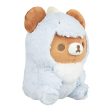 San-X Rilakkuma Chairoikoguma Blue Dinosaur Plush 轻松熊系列淡蓝色茶小熊恐龙套装毛绒玩具 Online Hot Sale