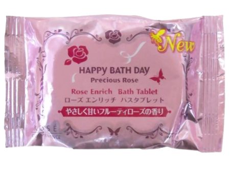 Kose Happy Bath Day Precious Rose Bath Tablet 50g Supply