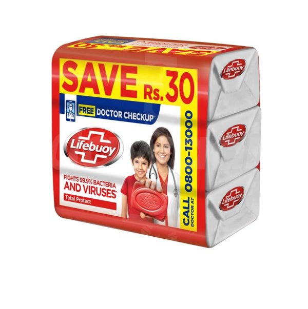 Lifebouy Soap Total 10 128gm - Pack of 3 For Sale