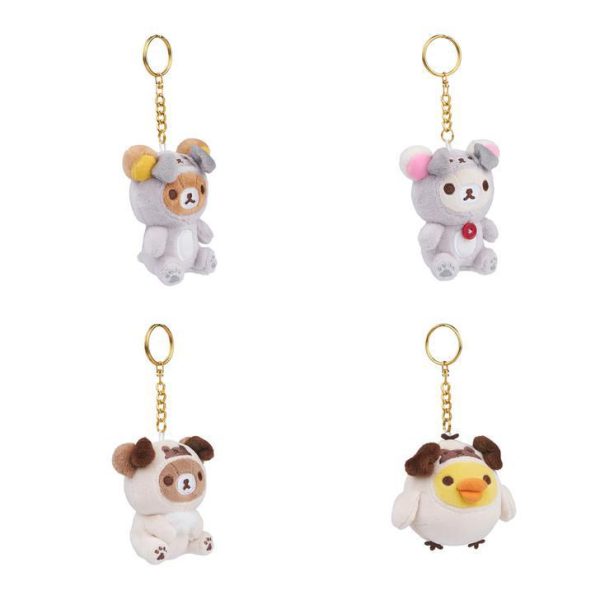 San-X Rilakkuma Original Pug Series Blind Box Keychains 轻松熊原创哈巴狗系列钥匙扣 Discount