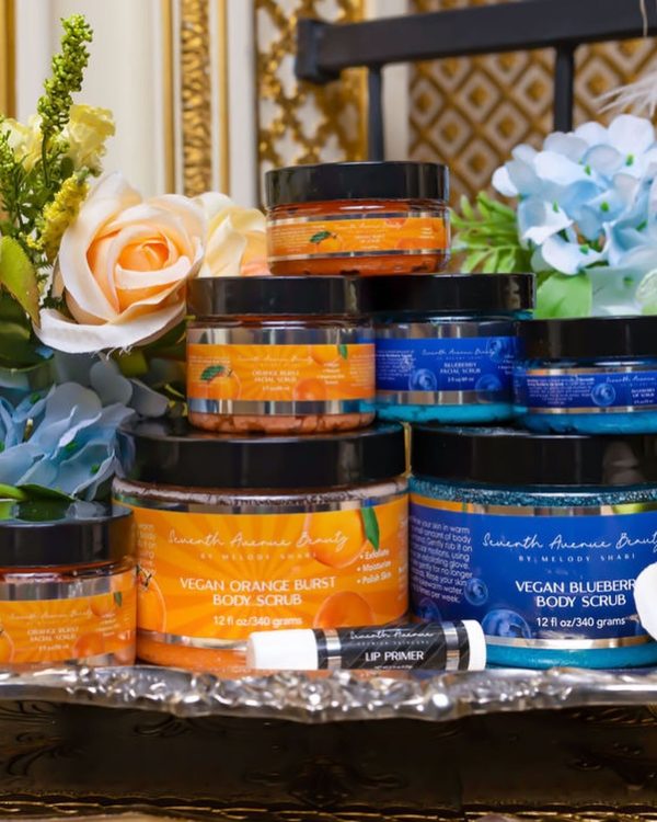 Vegan Orange Burst & Bluberry Body Scrub Duo on Sale