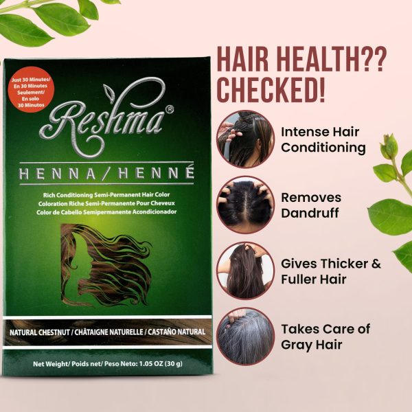 30 Minute Henna - Natural Chestnut Semi-Permanent Hair Color Online Sale