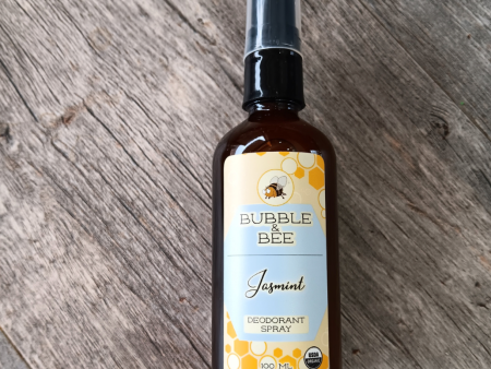 BUBBLE & BEE | Jasmint Organic Deodorant Spray on Sale