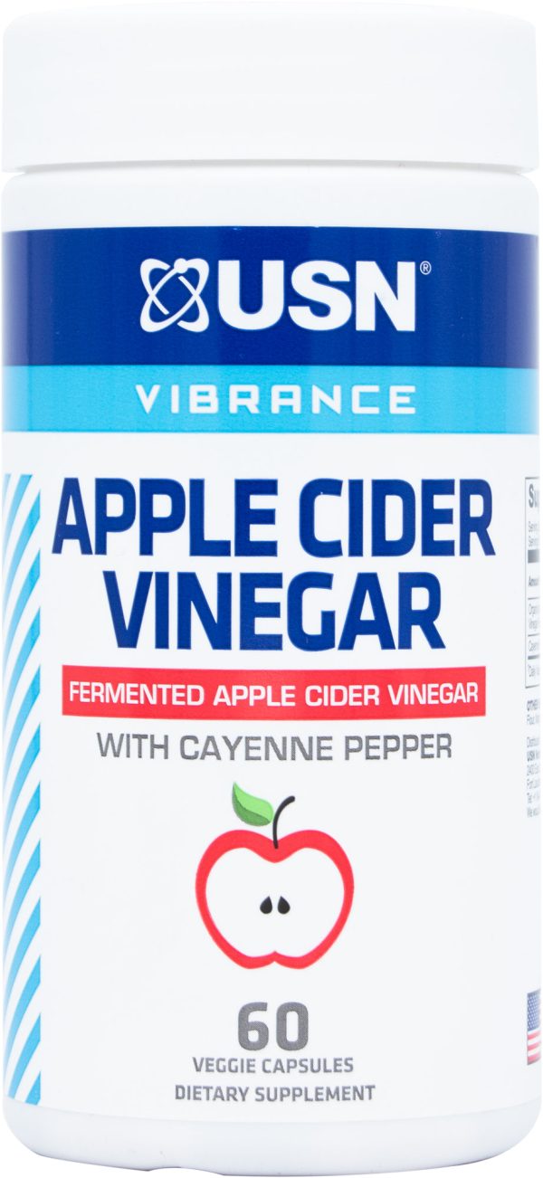 USN Vibrance Apple Cider Vinegar with Cayenne Pepper, 60 Capsules Supply