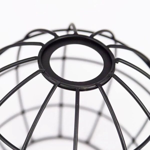 Black Iron Edison Lamp Shade For Sale