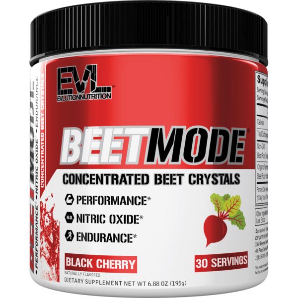 EVL BeetMode Black Cherry 30srv | Concentrated Beet Powder Crystals, Nitric Oxide & Natural Circulation Booster | Antioxidants, Vegan, Non-GMO Endurance Superfood on Sale