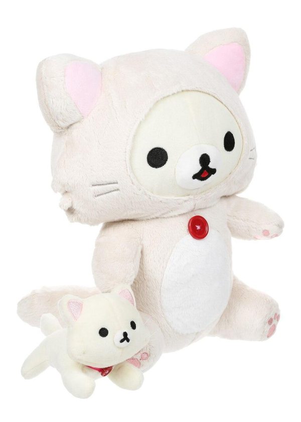 San-X Rilakkuma Korilakkuma Cat Playing With Kitty 轻松熊系列小白熊与猫咪朋友 For Discount