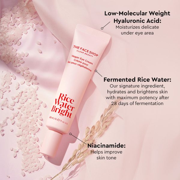 The Face Shop Rice Water Bright Vegan Eye Cream (20ml) For Discount