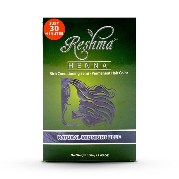 30 Minute Henna - Natural Midnight Blue Semi-Permanent Hair Color For Cheap