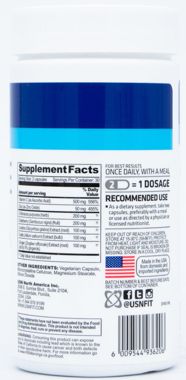 USN Wellness Immune Health 7-in-One Super Immune Defense, 60 Capsules Cheap