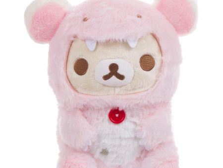 San-X Rilakkuma Korilakkuma Original Plays with Dino Series Plush 轻松熊系列小白熊恐龙装毛绒公仔 Online