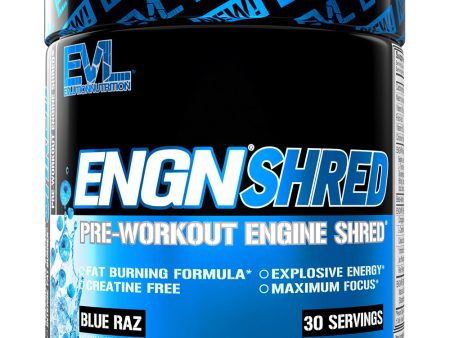 EVL ENGN Shred Hardcore Fat Burning Pre Workout Energy Drink Mix | Choose Flavor Hot on Sale