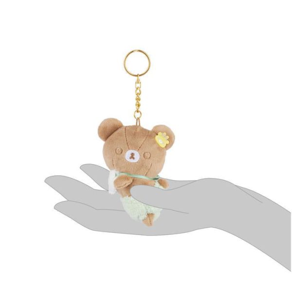 San-X Rilakkuma Chairoikoguma Original Minna De Usausababy Series Keychain 轻松熊系列茶小熊原创钥匙扣 Cheap