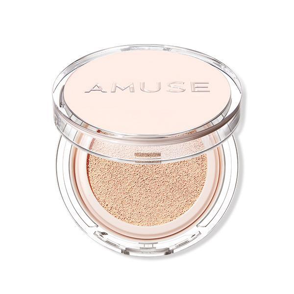 AMUSE Skin Tune Vegan Cover Cushion 阿慕斯果冻水润奶粉霜气垫粉底 15g  SPF45 PA++ Online now