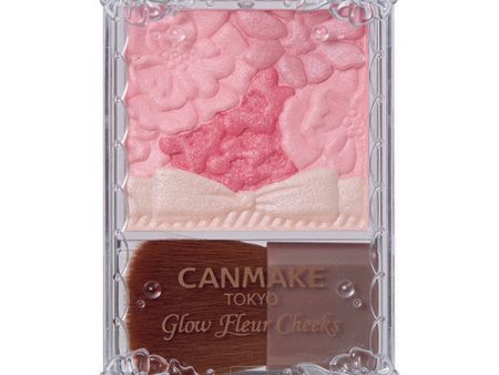 CANMAKE Glow Fleur Cheeks 17 Strawberry Milk Fleur 井田花瓣腮红五色雕花17号草莓牛奶 Fashion