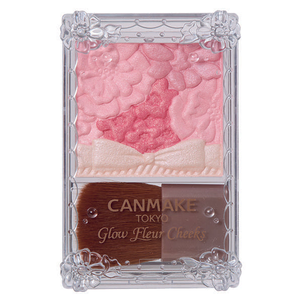 CANMAKE Glow Fleur Cheeks 17 Strawberry Milk Fleur 井田花瓣腮红五色雕花17号草莓牛奶 Fashion