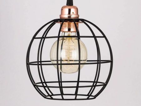 Black Iron Edison Lamp Shade For Sale