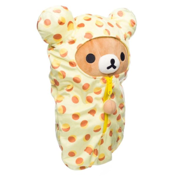 San-X Rilakkuma Original Castella Cake Pattern Sleeping Bag Plush 轻松熊原创卡斯泰拉蛋糕图案睡袋毛绒玩具 Online Hot Sale