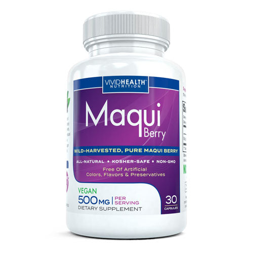 Pure, Natural Maqui Berry: Antioxidant Rich Superfood Supplement for Immune Support, Skin & Eye Health 30 Caps For Cheap