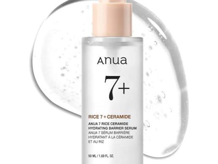 ANUA 7 Rice Ceramide Hydrating Barrier Serum 安宇安鱼腥草舒缓镇静补水精华 50ml Hot on Sale