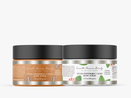 Vegan Peppermint and Vegan Gingerbread Scrub Duo Hot on Sale