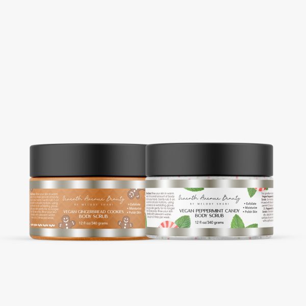 Vegan Peppermint and Vegan Gingerbread Scrub Duo Hot on Sale