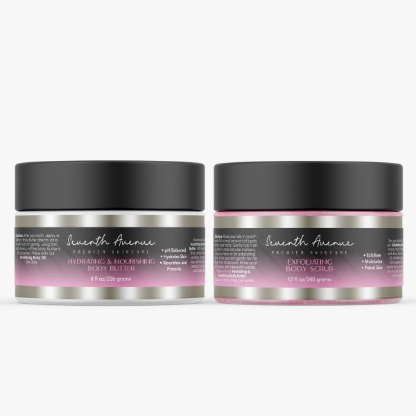 Body Duo -  Hydrating Body Butter & Exfoliating Body Scrub Hot on Sale