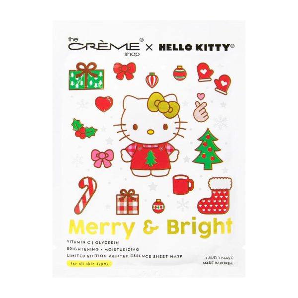 The Creme Shop X Sanrio Holiday 2023 Merry & Bright Printed Essence Sheet Mask 三丽鸥联名圣诞节印花精华面膜 3pcs Online