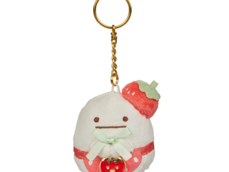 San-X Sumikkogurashi Obake San-X Original Strawberry Series Keychain 日本角落生物可爱钥匙扣挂件 1个 Sale