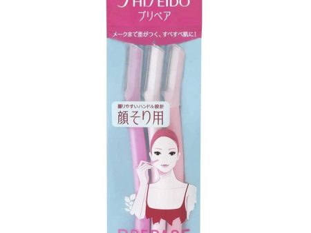 SHISEIDO Fine Today Prepare Facial Razor 资生堂修眉刀 L 3p For Cheap