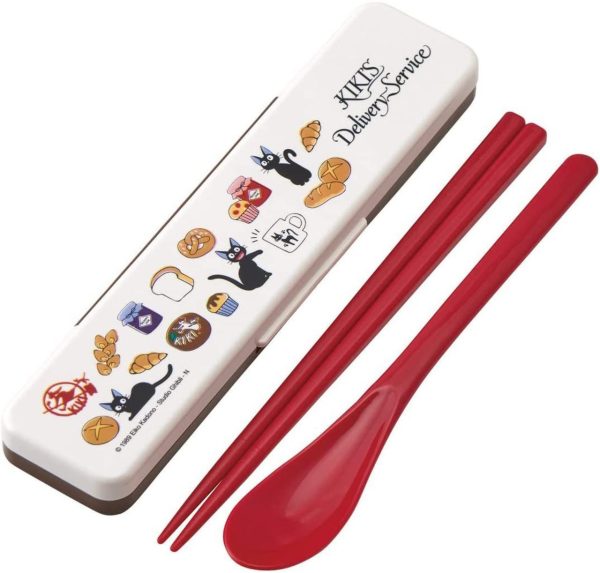 Skater Studio Ghibli Kiki s Delivery Service Chopsticks & Spoon With Case 吉卜力工作室魔女宅急便系列便携式餐具筷子勺子 Hot on Sale