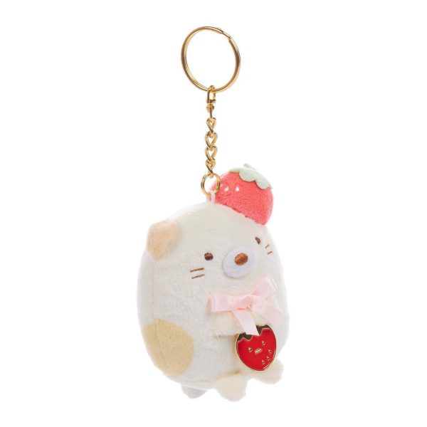 San-X Sumikko Gurashi Neko Original Strawberry Series Keychain 角落生物原创草莓系列钥匙扣 Discount