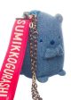 San-X Denim Shirokuma Keychain 原创白熊牛仔布 4 英寸毛绒钥匙扣 Cheap