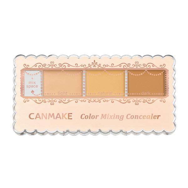 CANMAKE Color Mixing Concealer 01 Light Beige 三色遮瑕01偏白明亮色 Cheap