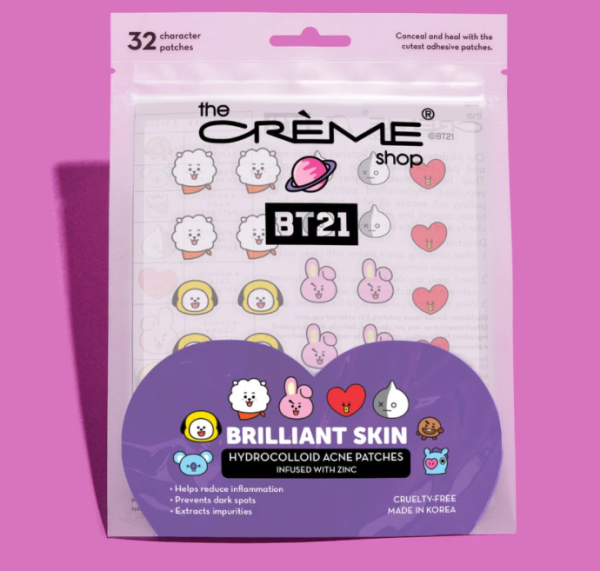 The Creme Shop BT21 Brilliant Skin Hydrocolloid Acne Patches 宇宙明星水胶体痤疮贴片祛痘贴 Discount