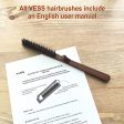 VESS Excel Mix Slim Brush EXC-630 日本19 厘米天然猪鬃折叠发梳 Hot on Sale