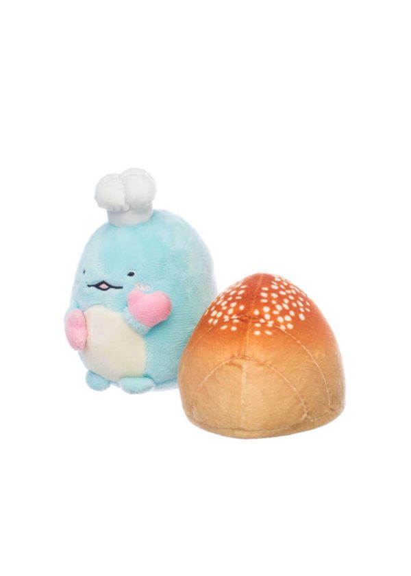 San-X Sumikko Gurashi Original Tokage with a Bread Plush 角落生物藤影与面包毛绒玩具 Online