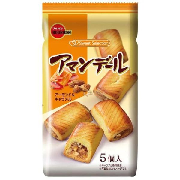 BOURBON Baked Cookie - Almond&Caramel 布尔本葡萄夹心黄油杏仁焦糖风味饼干 50g Discount